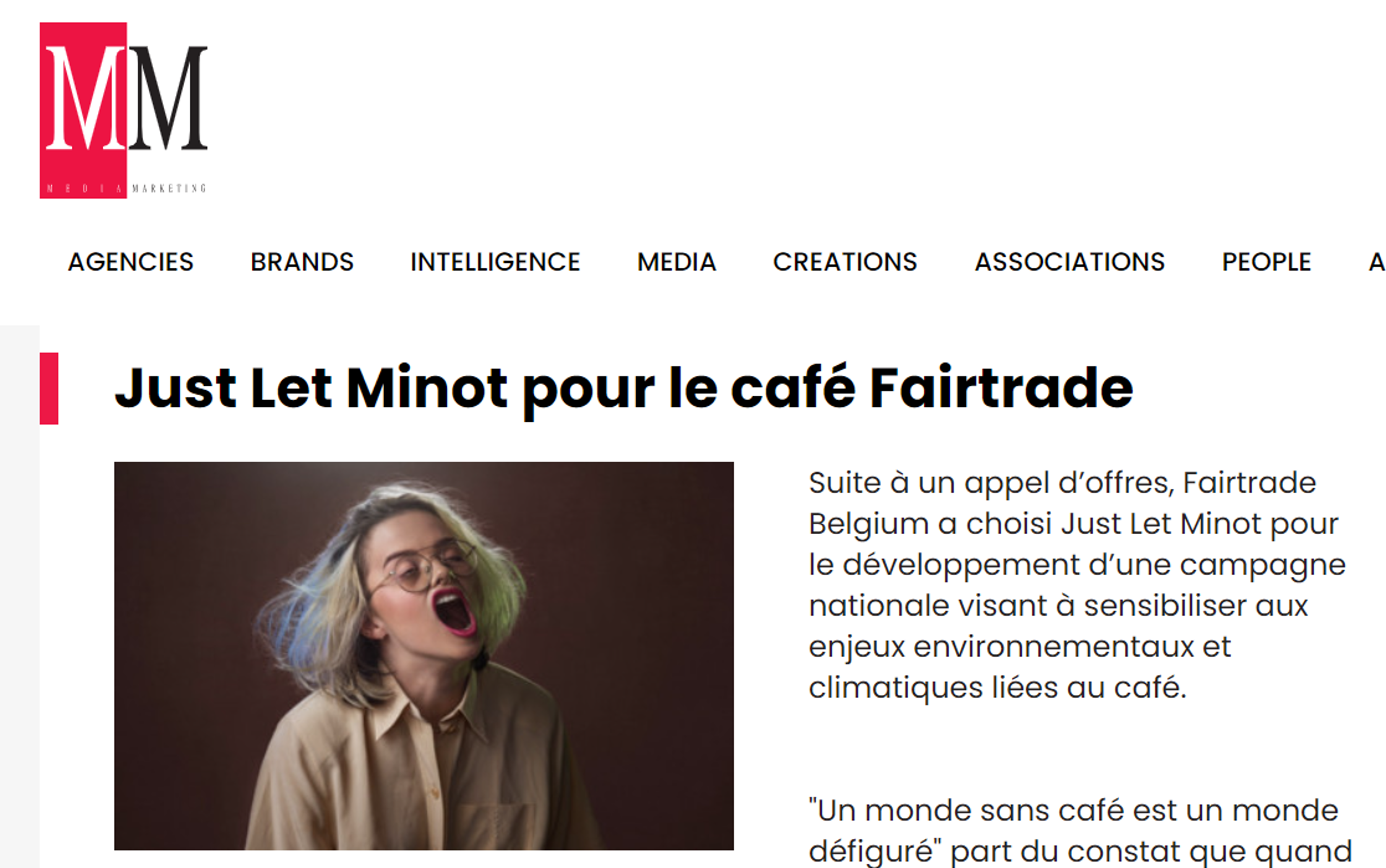 You are currently viewing Media Marketing – Just Let Minot pour le café Fairtrade